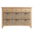 Guildford Solid Oak 3 Drawers Cabinet by Lavishway | Hallway Cabinets-32053