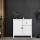 Barcelona White 2 Doors Modern Sideboard by Lavishway | Sideboards-29722