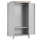 Tattershall Oak Top Full Hanging Wardrobe by Lavishway | Wardrobe-35997