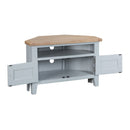Tattershall Oak Top Corner TV Unit in Grey by Lavishway | TV Units Cabinets-35939