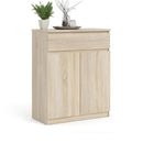 Naia Oak Finish Wooden 1 Drawer Sideboard by Lavishway | Sideboards-29410