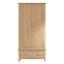 Guildford Solid Oak Gents Wardrobe by Lavishway | Wardrobe-36792