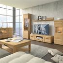 Cortina Grandson Oak Finish Wall Shelf by Lavishway | Book Shelves and Cabinets-30025