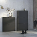 Shoes Black 3 Tilting & 2 Layer Shoe Cabinet by Lavishway | Shoe Cabinets-29000