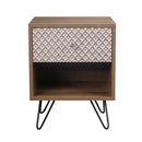 Casablanca 1 Drawer Lamp Table by Lavishway | Side Tables-35458