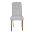 Upholstered Natural Dining Chair Set of 2 by Lavishway | Dining Chairs-36163