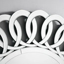 Luxury Silver Round Shape Decorative Mirror by Lavishway | Wall Mirrors-41586