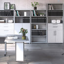 Prima White 2 Doors Bookcase With 5 Shelves by Lavishway | Book Shelves and Cabinets-29204