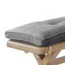 Heirloom Grey Check Cushion Dining Bench by Lavishway | Dining Benches-32819