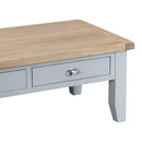 Tattershall Oak Top Grey Large Coffee Table by Lavishway | Coffee Tables-33081