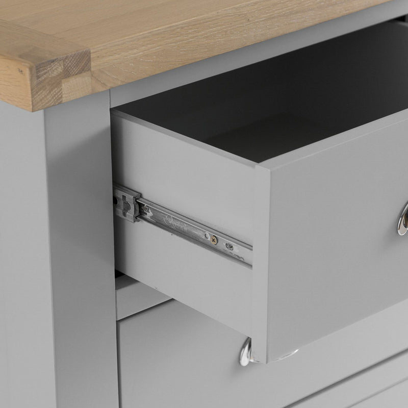 Tattershall Oak Top Wooden Chest of Drawer by Lavishway | Chest Of Drawers-36025