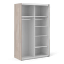 Verona Truffle Oak Finish Sliding Wardrobe by Lavishway | Wardrobe-28639