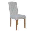 Upholstered Natural Dining Chair Set of 2 by Lavishway | Dining Chairs-36162