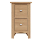 Guildford Solid Oak 2 Drawer Bedside Cabinet by Lavishway | Bedside Tables-36813