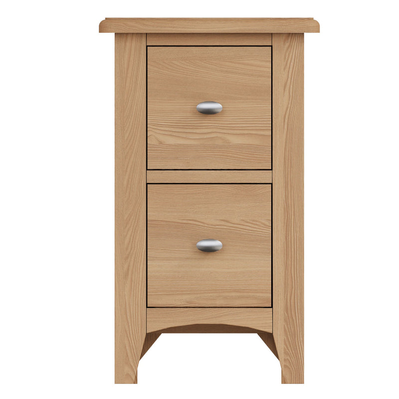 Guildford Solid Oak 2 Drawer Bedside Cabinet by Lavishway | Bedside Tables-36813