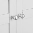 Tattershall Oak Top Large White Wardrobe by Lavishway | Wardrobe-32932