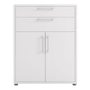 Prima White 2 Doors 2 Drawers Filing Cabinet by Lavishway | Filing Cabinets-29264