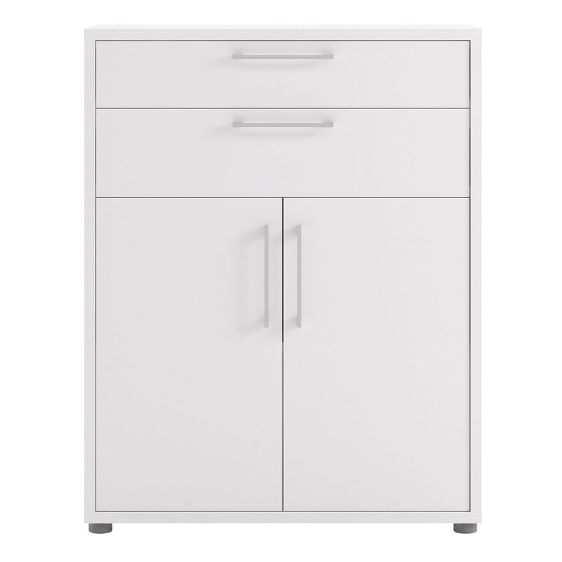 Prima White 2 Doors 2 Drawers Filing Cabinet by Lavishway | Filing Cabinets-29264
