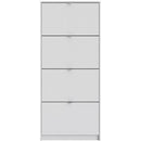 4 Tilting Doors Tall Shoe Storage Cabinet by Lavishway | Shoe Cabinets-42254