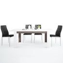 Chelsea Extendable Dining Table with 4 Chairs by Lavishway | Dining Table Set-30415