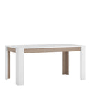 Chelsea White Gloss Extendable Dining Table by Lavishway | Dining Tables-29695