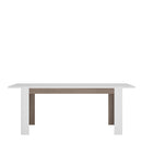 Chelsea White Gloss Extendable Dining Table by Lavishway | Dining Tables-29696