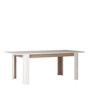 Chelsea White Gloss Extendable Dining Table by Lavishway | Dining Tables-29694