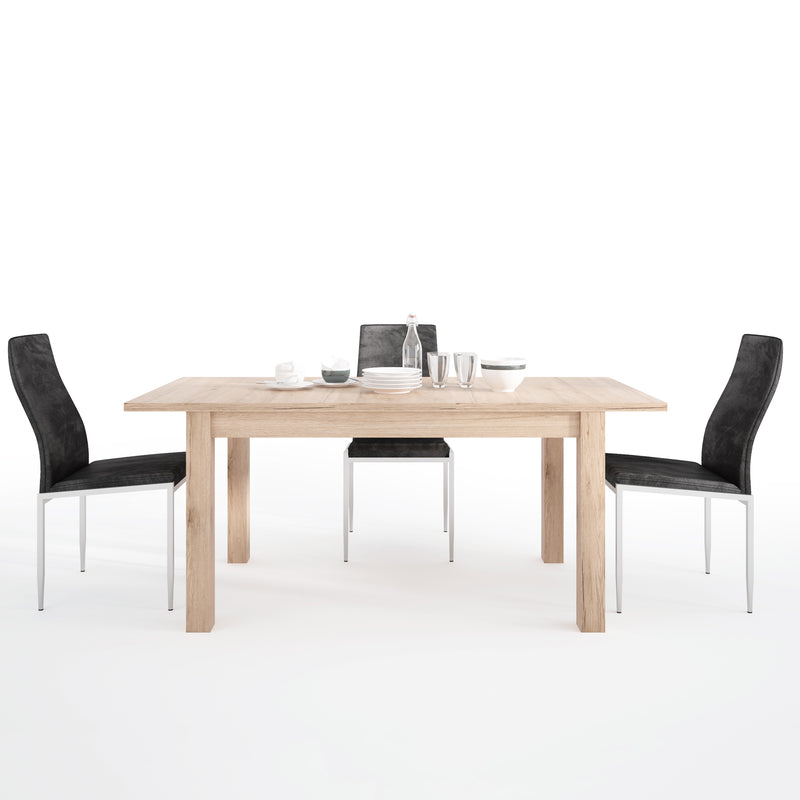 Kensington Extendable Dining Table & 4 Chairs by Lavishway | Dining Table Set-30433