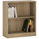 4 You Sonama Oak Finish Low Wide Bookcase by Lavishway | Book Shelves and Cabinets-29741