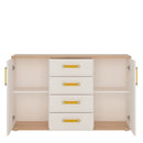 4Kids White & Oak Sideboard with Drawers by Lavishway | Sideboards-44808