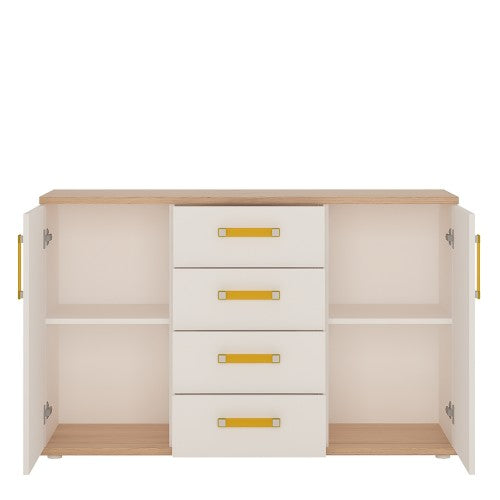 4Kids White & Oak Sideboard with Drawers by Lavishway | Sideboards-44808
