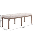 Wide Rectangular Tufted Bedside Seat by Lavishway | Benches & Storage Benches-42368