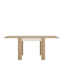 Lyon Small Dining Table with 6 Brown Chairs by Lavishway | Dining Table Set-33615