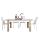 Lyon Extendable 4 White Chairs Dining Table by Lavishway | Dining Table Set-30561
