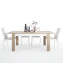 Lyon Extendable 4 White Chairs Dining Table by Lavishway | Dining Table Set-30562