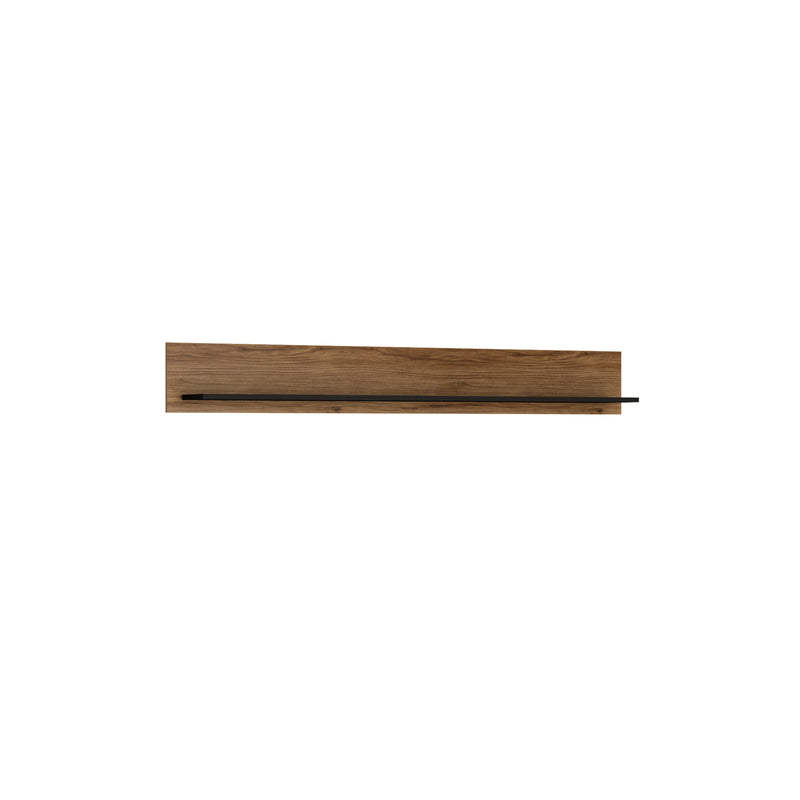 Brolo Walnut Finish Wall Shelf by Lavishway | Bookcases & Shelves-29716