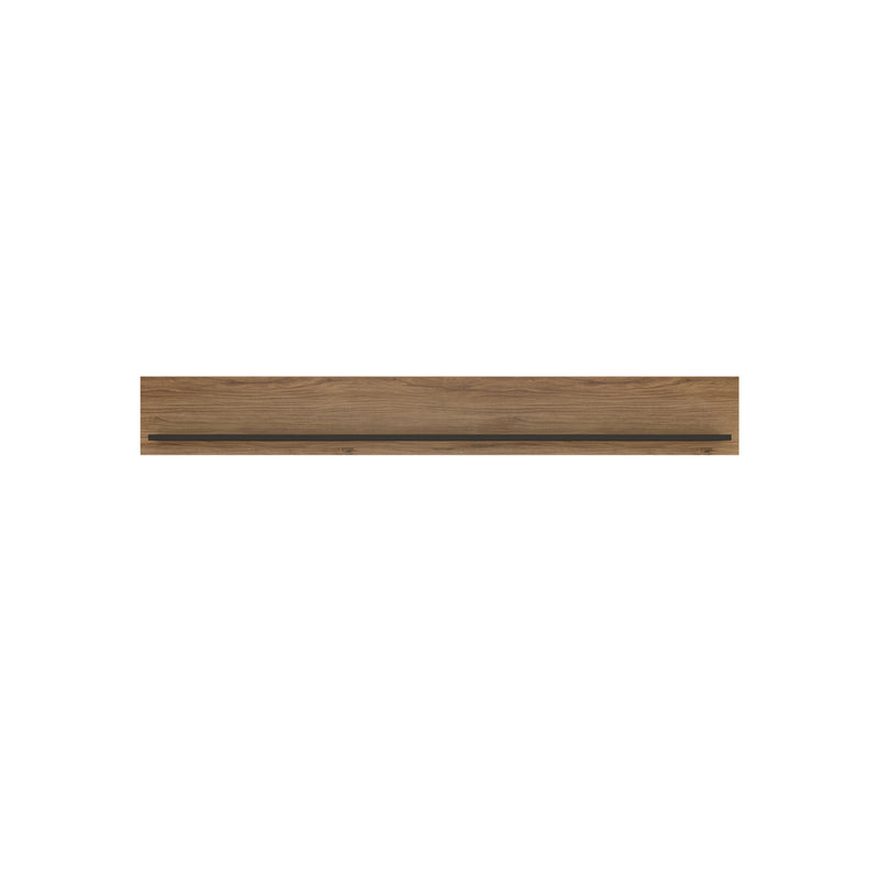Brolo Walnut Finish Wall Shelf by Lavishway | Bookcases & Shelves-29717