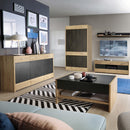 Aviles Oak Finish Wooden 2 Doors Wardrobe by Lavishway | Wardrobe-33129