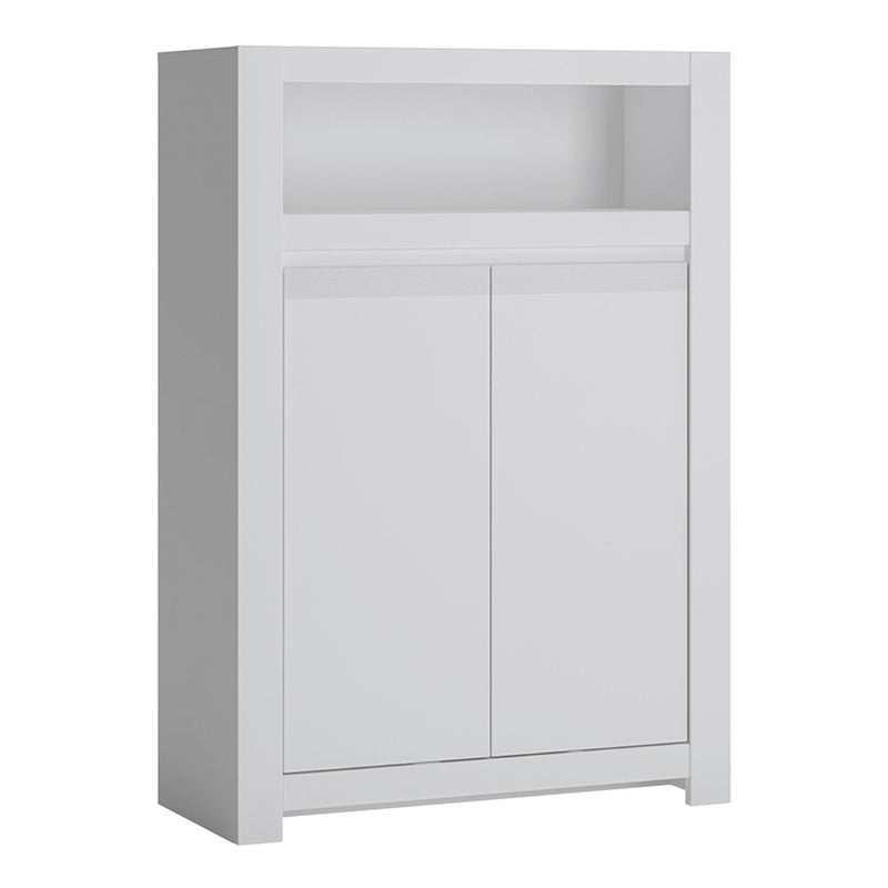 Novi 2 Door Cabinet in Alpine White by Lavishway | Display Cabinet-41724