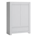 Novi 2 Door 1 Drawer Cabinet in Alpine White by Lavishway | Cupboards-41727