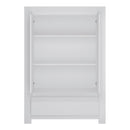 Novi 2 Door 1 Drawer Cabinet in Alpine White by Lavishway | Cupboards-41728