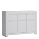 Novi 3 Door 3 Drawer Cabinet in Alpine White by Lavishway | Chest Of Drawers-41732