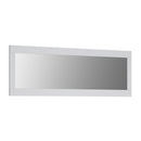 Novi Alpine White Rectangular Wall Mirror by Lavishway | Wall Mirrors-30388