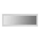 Novi Alpine White Rectangular Wall Mirror by Lavishway | Wall Mirrors-30387