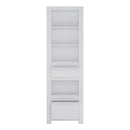 Novi 2 Drawer Bookcase in Alpine White by Lavishway | Book Shelves and Cabinets-41736
