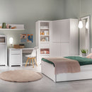 Novi 2 Drawer Bookcase in Alpine White by Lavishway | Book Shelves and Cabinets-41735