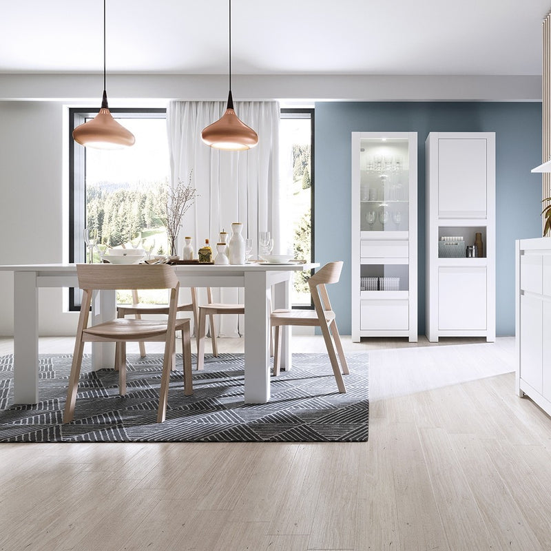 Novi 2 Door Chiffonier in Alpine White by Lavishway | Cupboards & Cabinets-41739