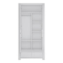 Novi 2 Door Wardrobe in Alpine White by Lavishway | Wardrobe-41756