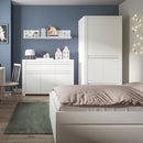 Novi 2 Door Wardrobe in Alpine White by Lavishway | Wardrobe-41755