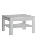 Novi Coffee Table with shelf in Alpine White by Lavishway | Coffee Tables-41718